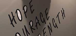 Hope courage strength sign