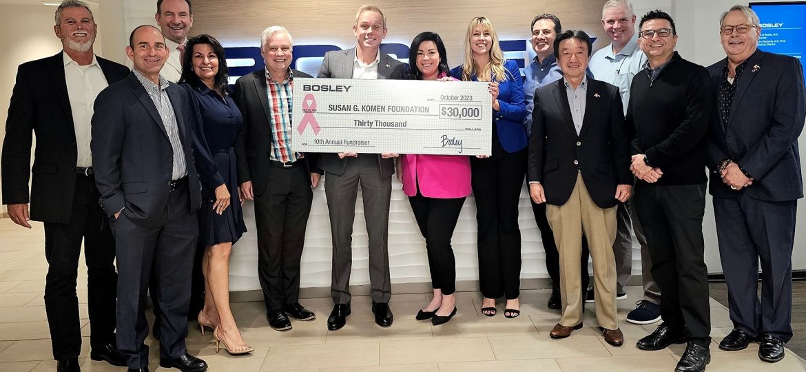 Bosley Breast Cancer Donation 2023 to Komen